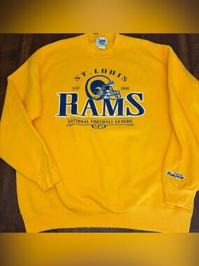 VTG 90s LEE SPORT St. Louis Rams Sweatshirt Men's 2XL NFL Retro Crew